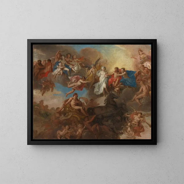 Hercule e Hébé - Louis Chron — quadro incorniciato alla parete