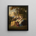 Famiglia italiana nelle colline di Alban - Louis Coblitz — quadro incorniciato alla parete