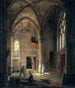 Vista interna della chiesa di Saint-Benoît-le-Bestourné, cappella di Saint-Pierre o della Tournelle - Louis Courtin — vista dell’opera