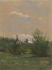 Paesaggio alberato con abitazioni - Louis Debras — vista dell’opera