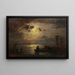 Notte di luna - Louis Douzette — quadro incorniciato alla parete