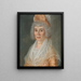Marguerite Viger, moglie di Pierre Berthelet - Louis Dulongpré — quadro incorniciato alla parete