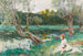 Giovane ragazza sul bordo dello stagno - Louis Émile Adan — vista dell’opera