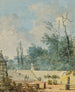 Due vedute del parco di Saint-Cloud - Louis Gabriel Moreau — vista dell’opera