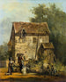 Compagnie elegante in un giardino - Louis Gabriel Moreau — vista dell’opera