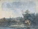 Figures sur une route de campagne - Louis Gabriel Moreau — vista dell’opera