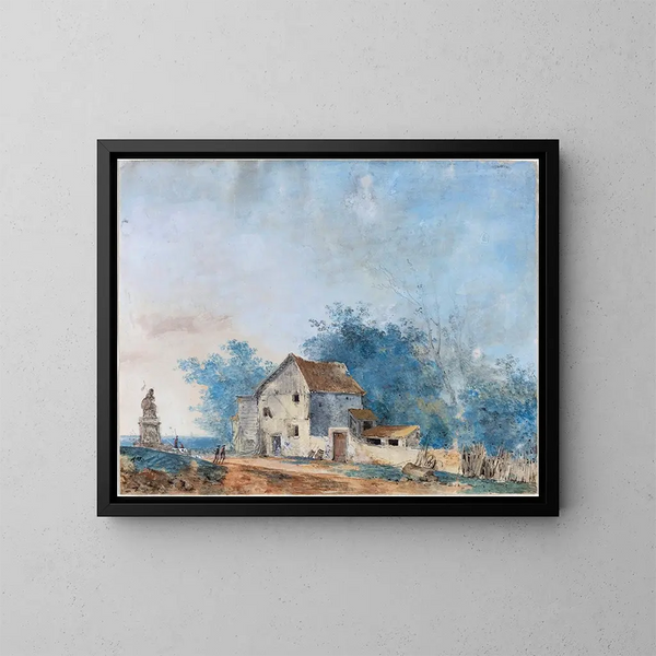 Paesaggio - Louis Gabriel Moreau — quadro incorniciato alla parete
