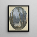 Paesaggio di parco con grandi alberi e una rampa in pietra a MidField - Louis Gabriel Moreau — quadro incorniciato alla parete