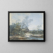 Bergère vicino a una cascata - Louis Gabriel Moreau — quadro incorniciato alla parete