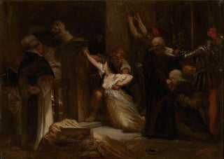 Louis Gallait - A Jewish family accused of healing religious objects and tortured by the Holy Inquisition.webp