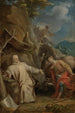 Saint Martin agenouillé devant un monaco eremita - Louis Galloche — vista dell’opera
