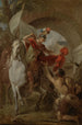 Saint Martin partageant son manteau avec un mendicante - Louis Galloche — vista dell’opera