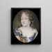 Ulrika Eleonora l'Ancienne Regina di Svezia - Louis Goullon — quadro incorniciato alla parete