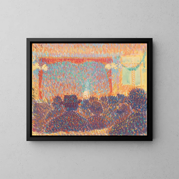 al teatro - Louis Hayet — quadro incorniciato alla parete