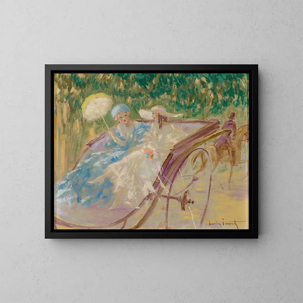 Due eleganti in calcare - Louis Icart — quadro incorniciato alla parete