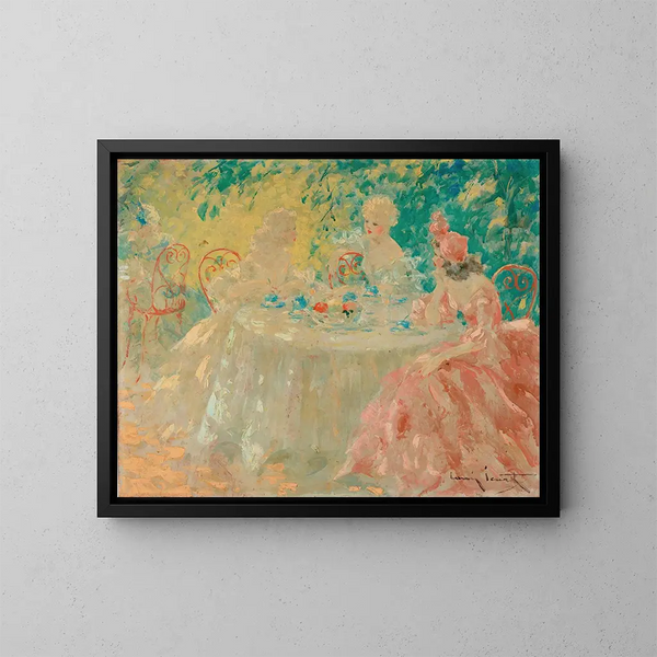 Fine colazione - Louis Icart — quadro incorniciato alla parete
