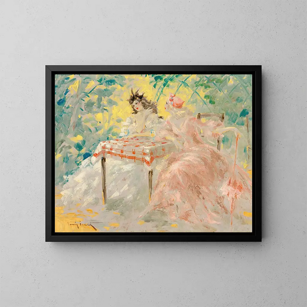 Sotto le pergole - Louis Icart — quadro incorniciato alla parete