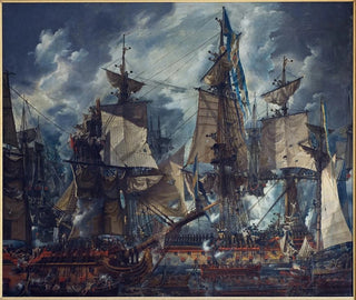 La Victoire d'Hogland - Louis Jean Desprez — vista dell’opera