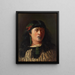 Ritratto di una giovane donna maorie con moko - Louis John Steele — quadro incorniciato alla parete