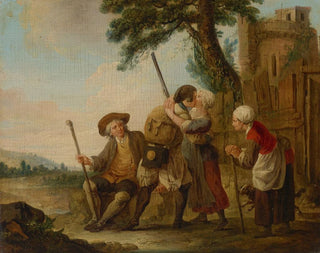 L'Adieu des soldats - Louis Joseph Watteau — vista dell’opera