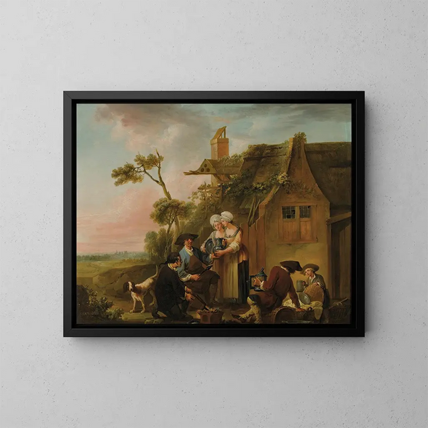 Le marchand d'étain - Louis Joseph Watteau — quadro incorniciato alla parete