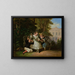Pomeriggio nel giardino - Louis Lang — quadro incorniciato alla parete