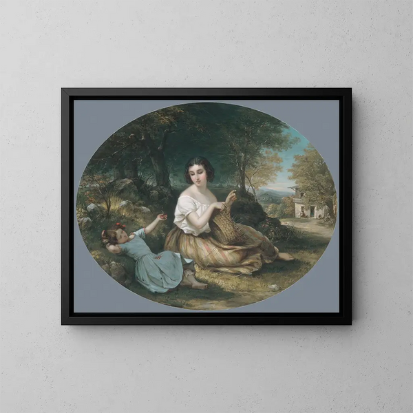 Il Cesto dell'Artigiano - Louis Lang — quadro incorniciato alla parete