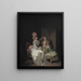 decorativo della statuetta di Cupido - Louis Léopold Boilly — quadro incorniciato alla parete