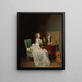 Dame in abito bianco seduta al suo scrittoio - Louis Léopold Boilly — quadro incorniciato alla parete