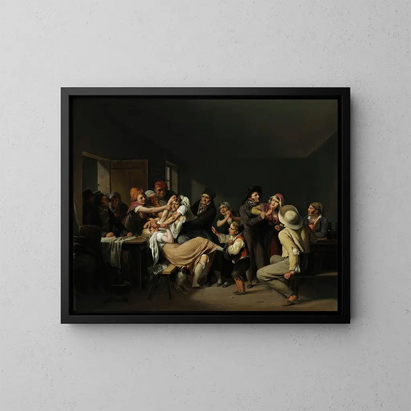 Le donne in lotta - Louis Léopold Boilly — quadro incorniciato alla parete