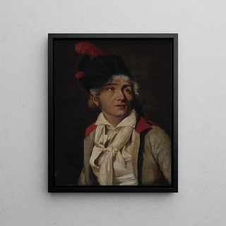 Louis Lopold Boilly - Portrait dun acteur en veste blanche collet rouge.webp