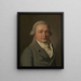 Ritratto di un uomo - Louis Léopold Boilly — quadro incorniciato alla parete