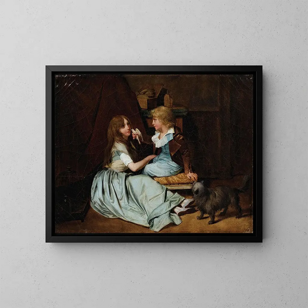 La colomba cara - Louis Léopold Boilly — quadro incorniciato alla parete