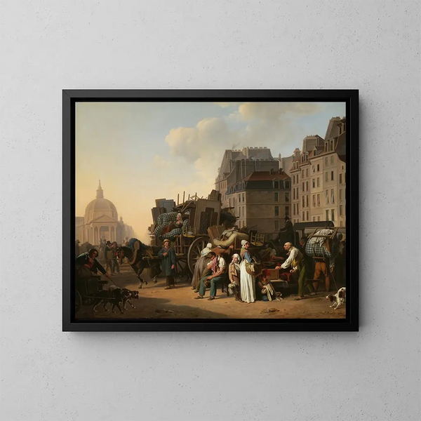 Gli Spostamenti - Louis Léopold Boilly — quadro incorniciato alla parete