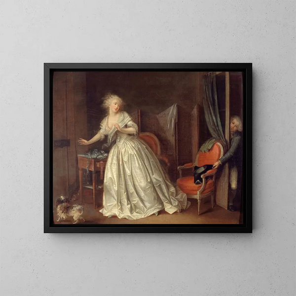 La partenza precipitata - Louis Léopold Boilly — quadro incorniciato alla parete