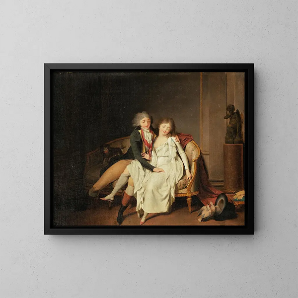 La leçon de l'union conjugale - Louis Léopold Boilly — quadro incorniciato alla parete