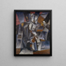 Il Musicista - Louis Marcoussis — quadro incorniciato alla parete