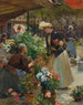 Parigi, il mercato dei fiori sull'isola della Città - Louis Marie de Schryver — vista dell’opera