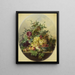 Nature morte ai frutti e ai fiori - Louis Martinet — quadro incorniciato alla parete