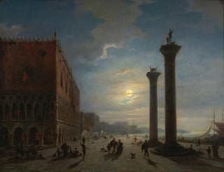 Venezia al chiaro di luna - Louis Mecklenburg — vista dell’opera