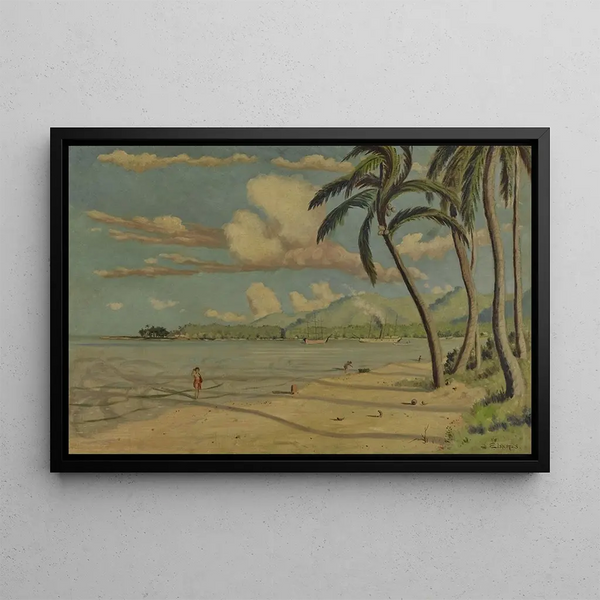 Louis Michel Eilshemius - Beach at Apia Samoa.webp