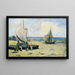 Bambini sulla spiaggia - Louis Michel Eilshemius — quadro incorniciato alla parete