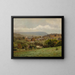 Village del Delaware Water Gap - Louis Michel Eilshemius — quadro incorniciato alla parete