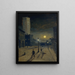 New York la notte - Louis Michel Eilshemius — quadro incorniciato alla parete
