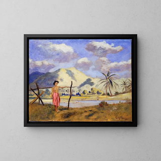 Samoa - Louis Michel Eilshemius — quadro incorniciato alla parete