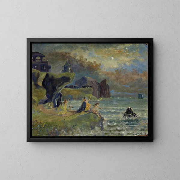 Sirènes de la mer - Louis Michel Eilshemius — quadro incorniciato alla parete