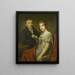 Hendrik Arend van den Brink 1783-1852 e sua moglie Lucretia Johanna van de Poll 1790-1850 - Louis Moritz — quadro incorniciato alla parete