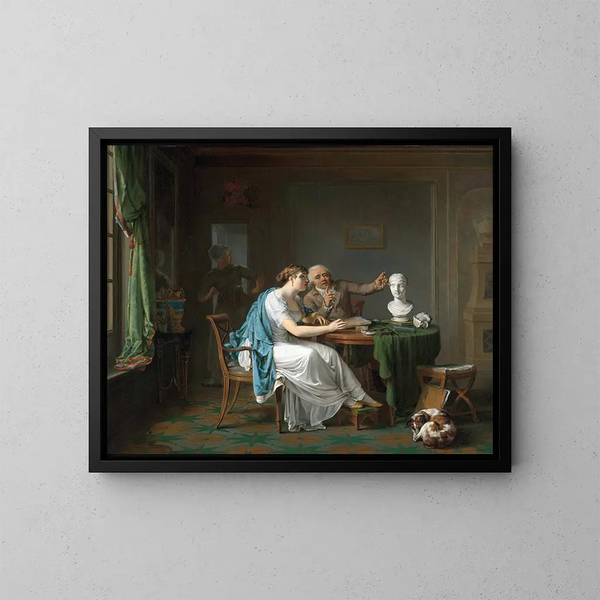 La leçon de dessin - Louis Moritz — quadro incorniciato alla parete