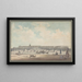 Il castello di Versailles visto dai giardini - Louis Nicolas de Lespinasse — quadro incorniciato alla parete