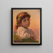 Idoles della nostra casa n° 2 Dreaming Daisy - Louis Prang — quadro incorniciato alla parete